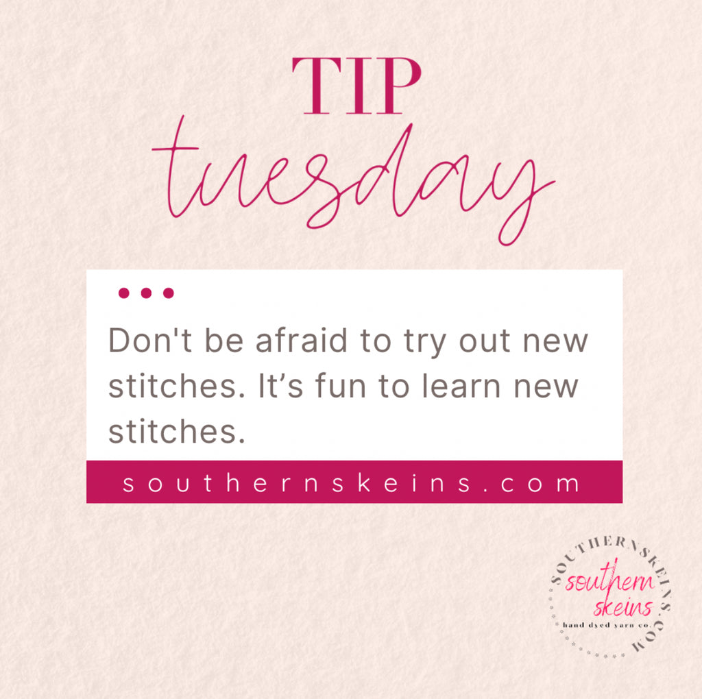 Try out some new stitch patterns and surprise yourself.