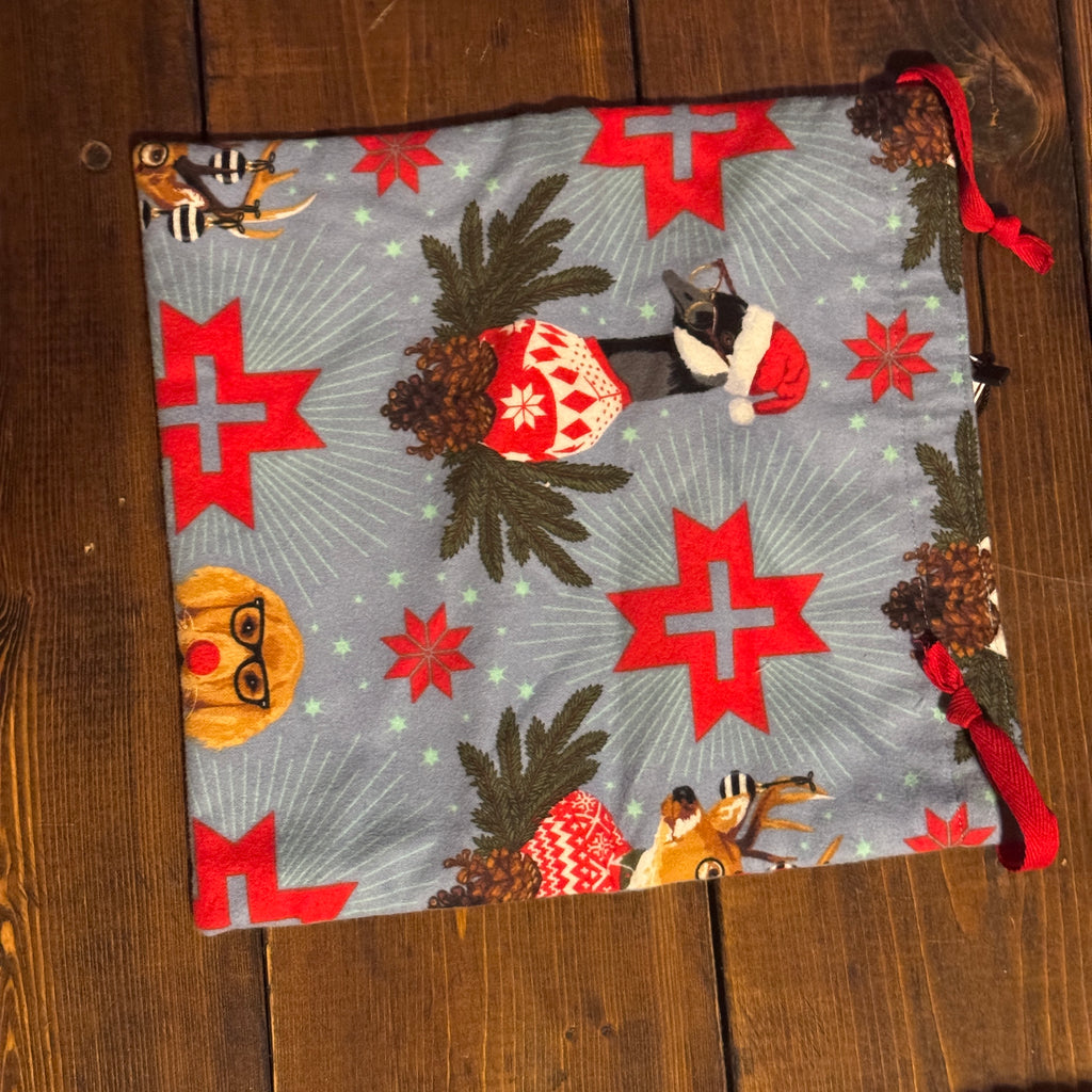 Tula Pink Christmas Sweaters Flannel Project Bag