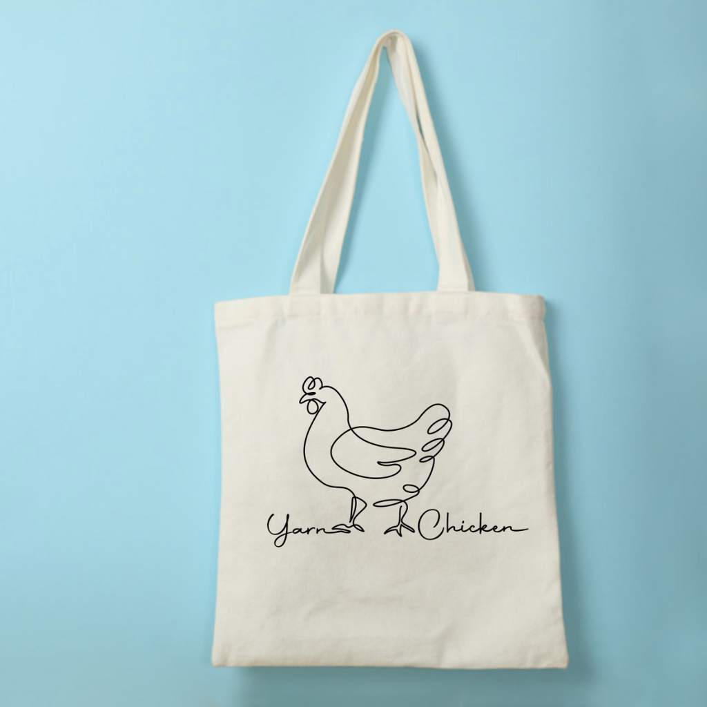 Yarn Chicken Canvas Tote Bag