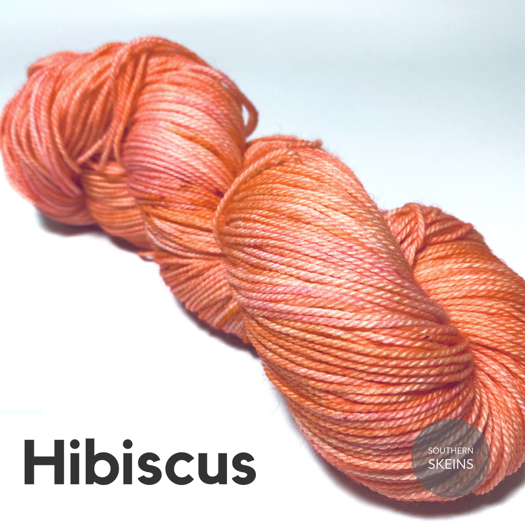 Hibiscus Dyed to Order (DTO) Yarn