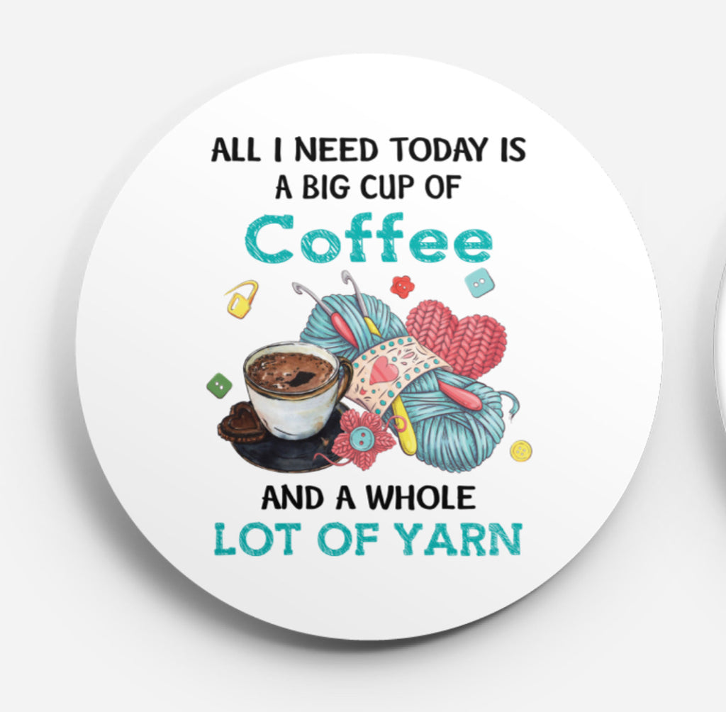 Coffee & Yarn Pin