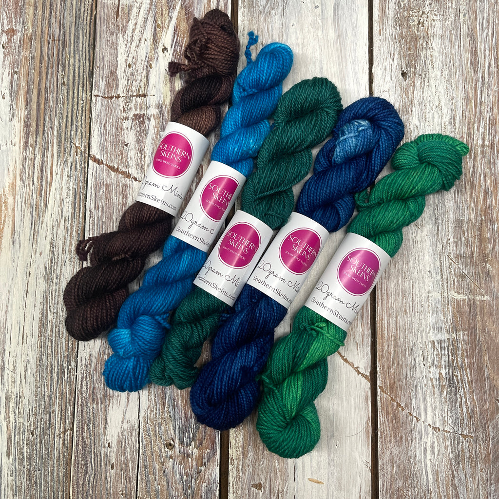 Sock Yarn Mini Skein Sets (5 minis per set) – Southern Skeins