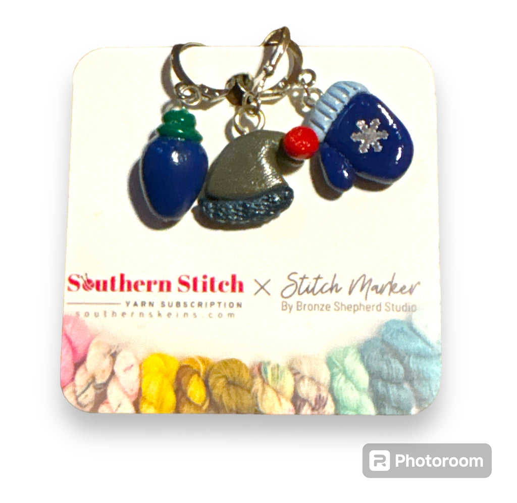 Christmas Handmade Polymer Clay Stitch Markers