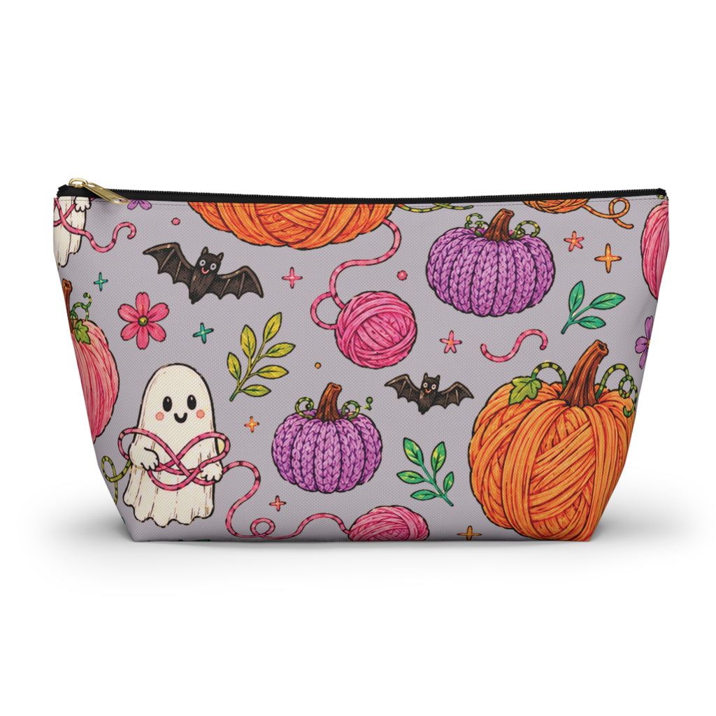 Knitted Pumpkins Zip Pouch