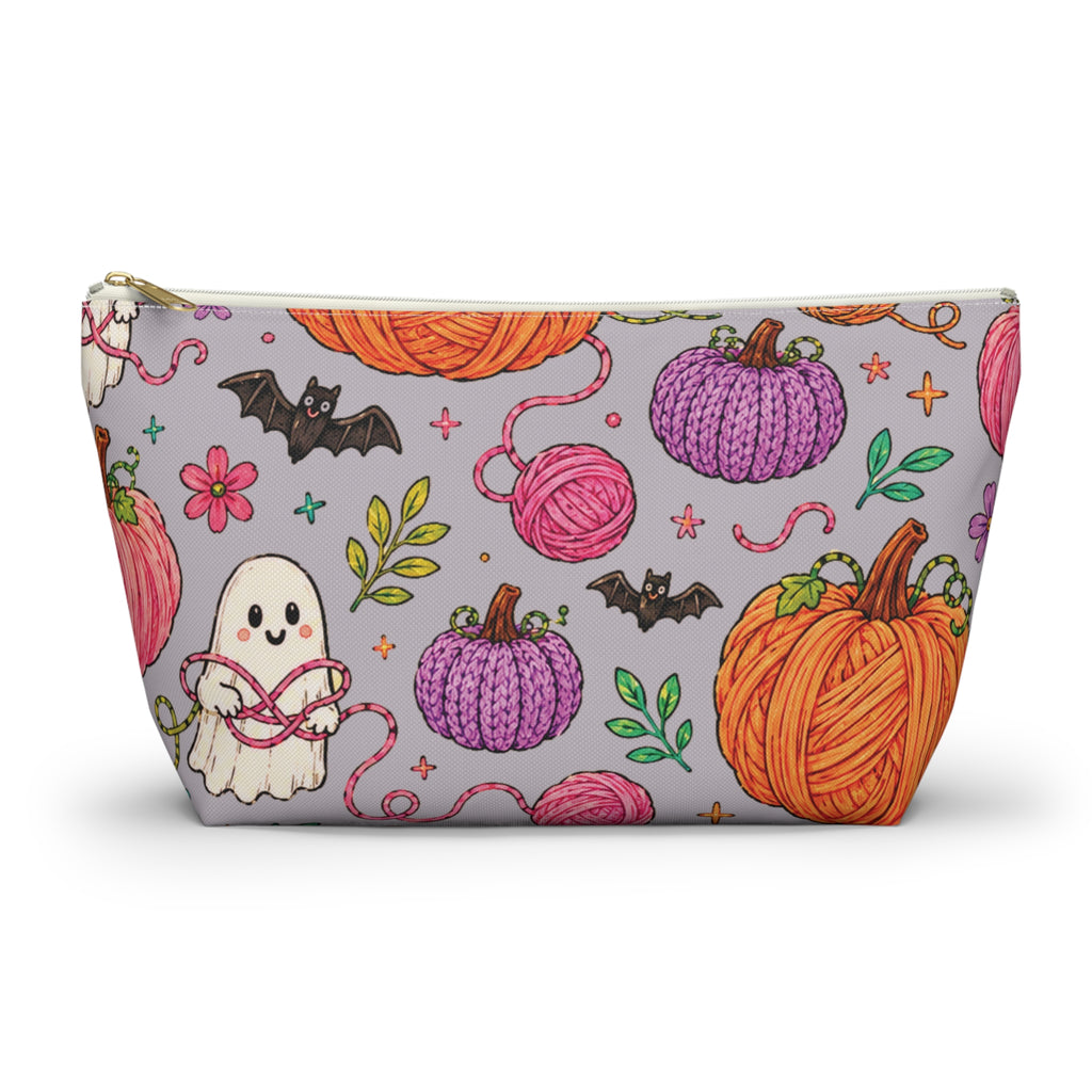 Knitted Pumpkins Zip Pouch