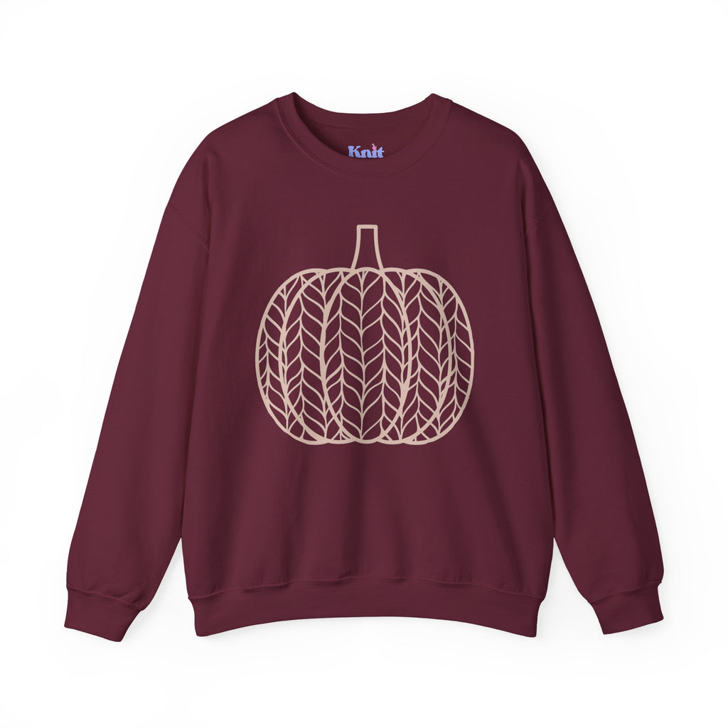 Pumpkin Design Crewneck Sweatshirt