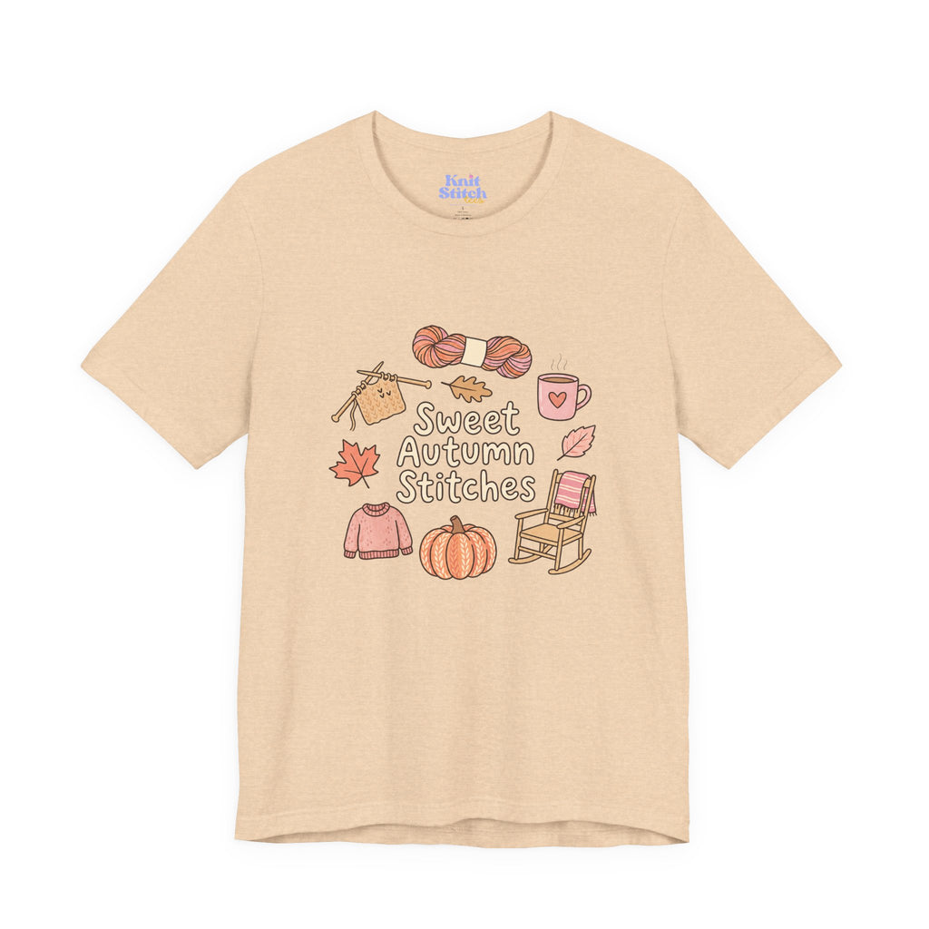 Sweet Autumn Stitches Short Sleeve Tee