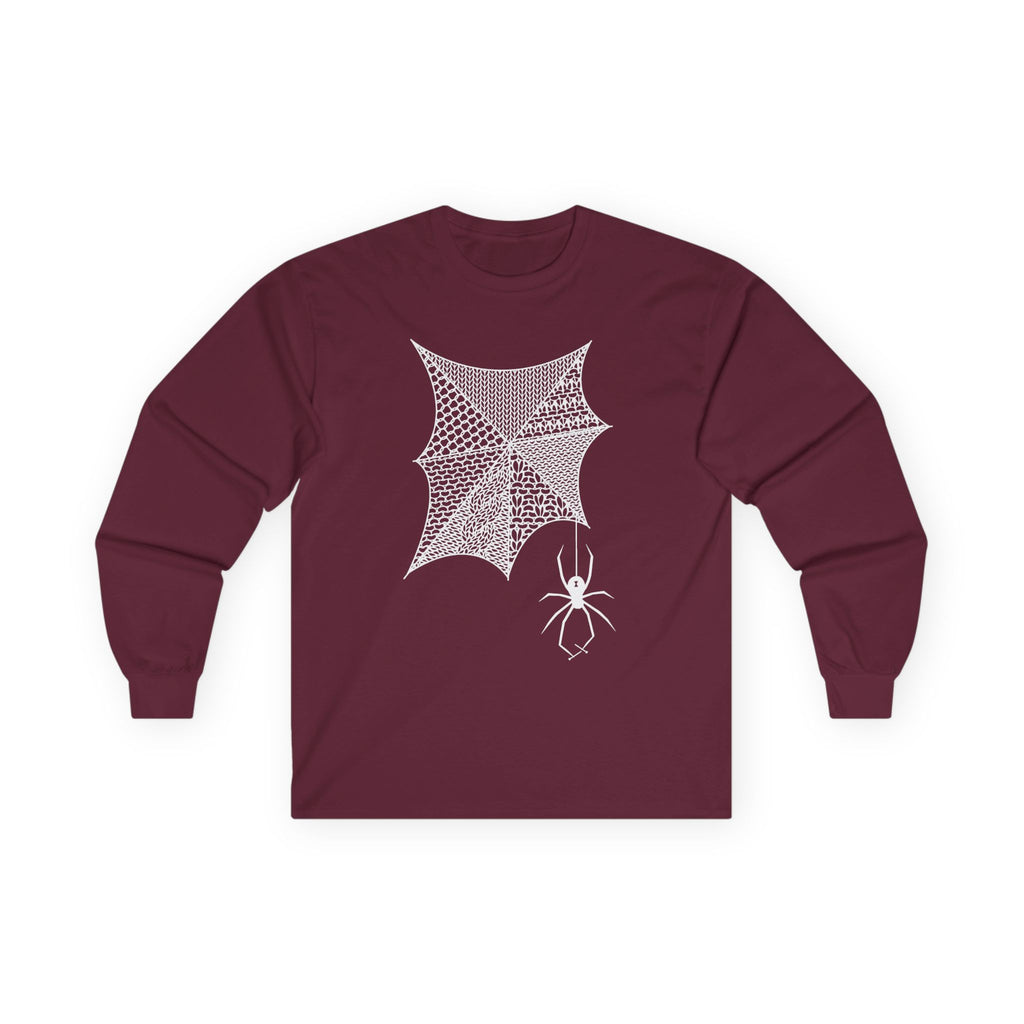 Knitting Spider Long Sleeve Tee