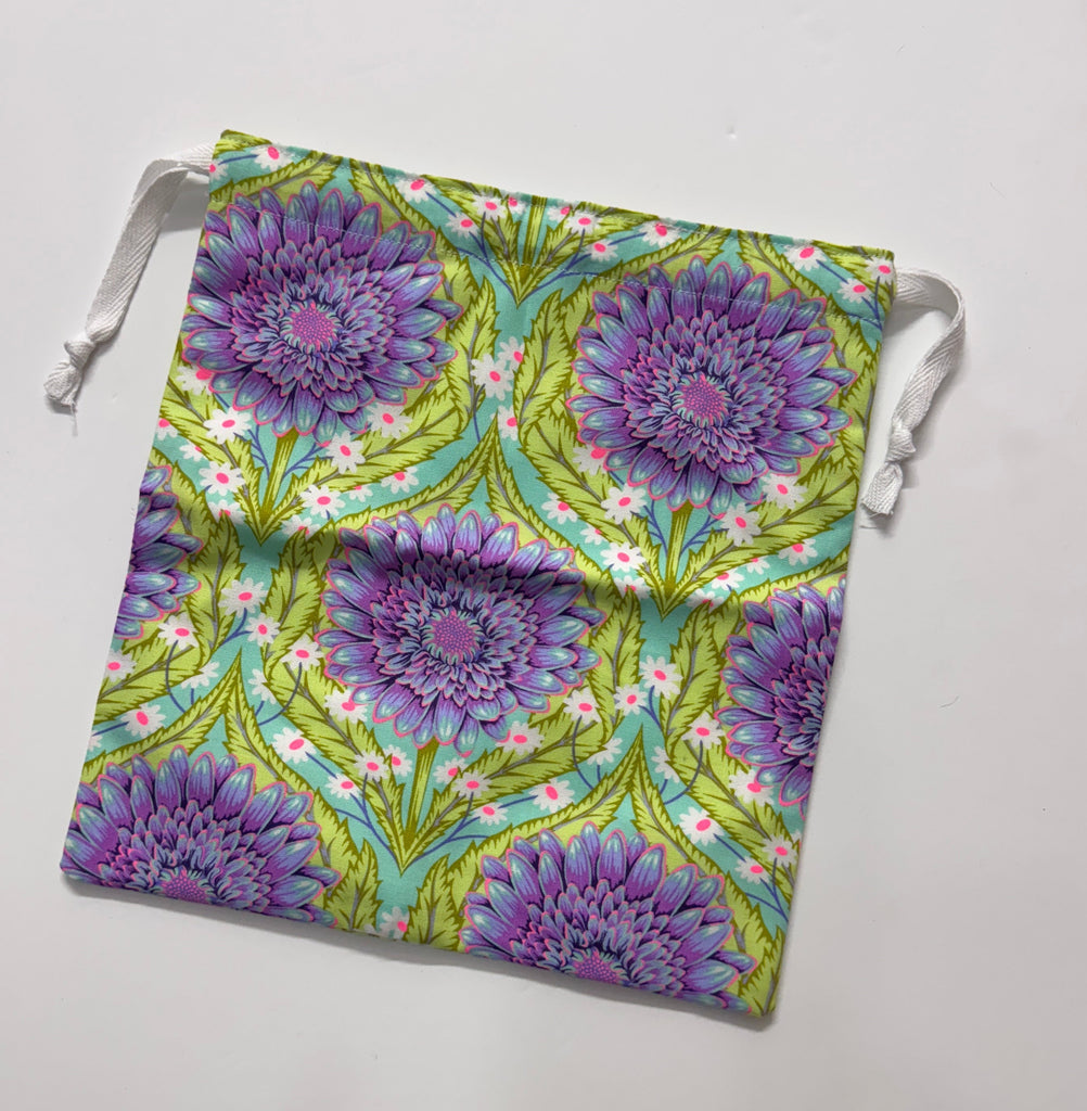 Drawstring Project Bag Tula Pink: Daised & Confused