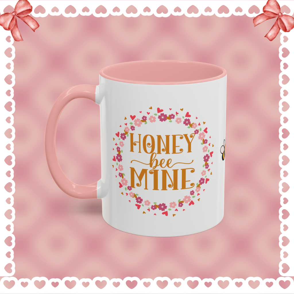 Honey Bee Mine Accent Coffee Mug - Perfect Gift for Valentine’s Day