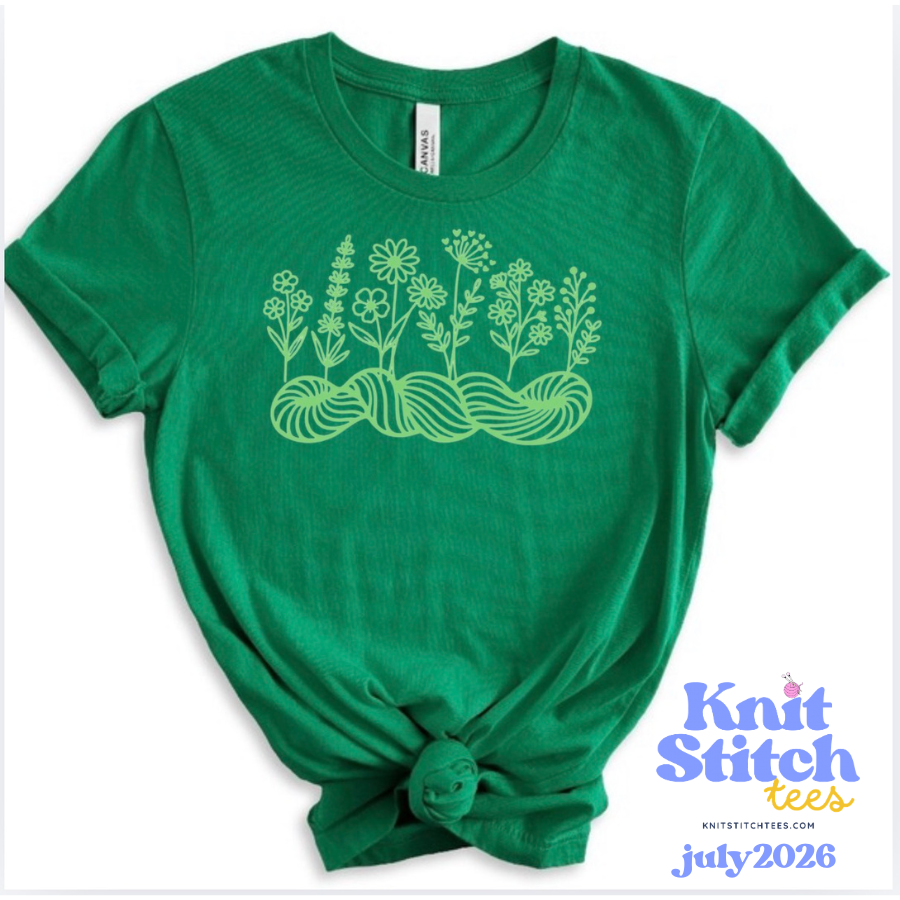 Yarn in Bloom Tee - Yarn themed tee