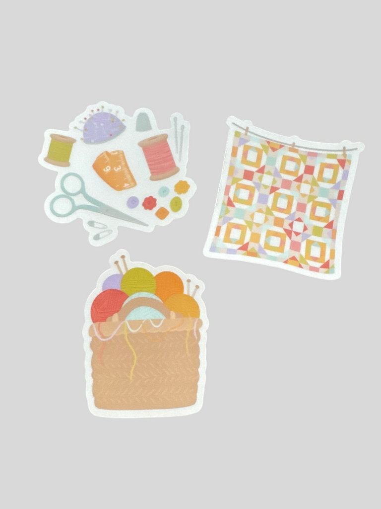 Quilt, Knit, Sew Sticker Pack