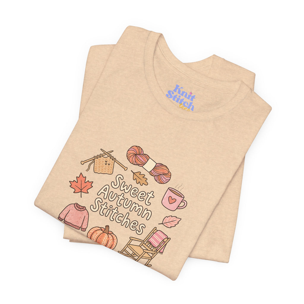 Sweet Autumn Stitches Short Sleeve Tee
