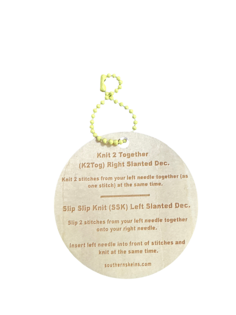 Knit-2-Together (K2Tog) Bag Tag Tool