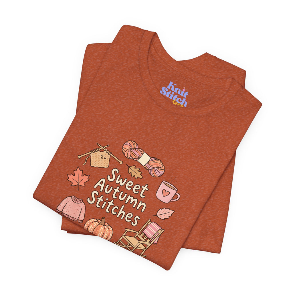 Sweet Autumn Stitches Short Sleeve Tee