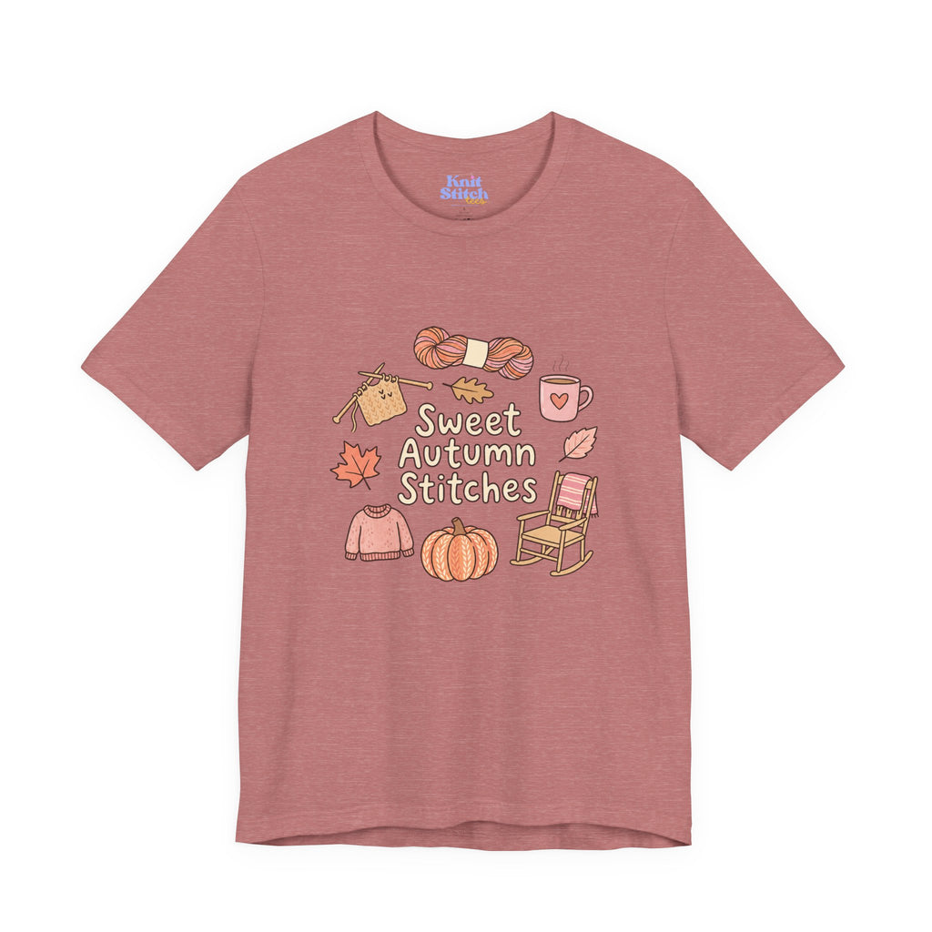 Sweet Autumn Stitches Short Sleeve Tee