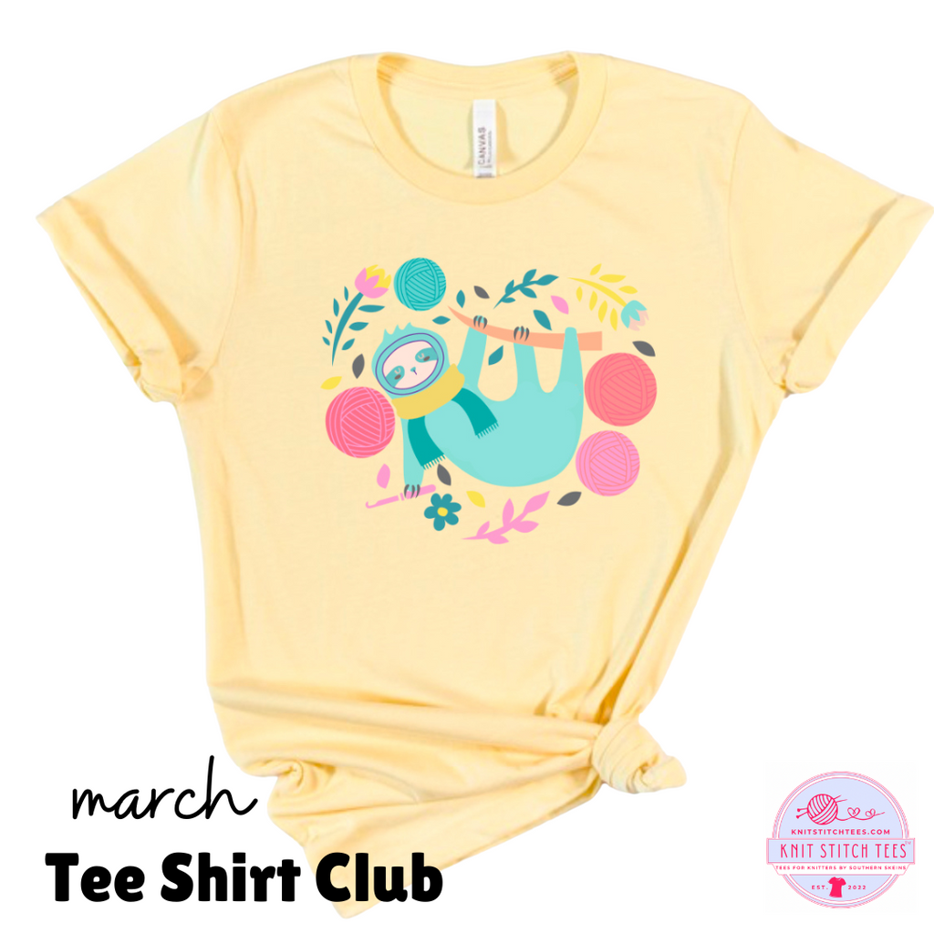 Knit Stitch Tees: A Monthly T-Shirt Club For Knitters - Preorders close March 15th