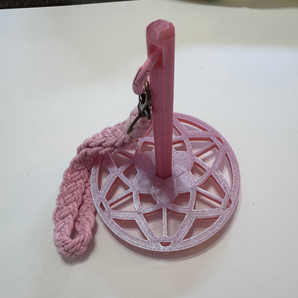 Lotus Flower Yarn Buddy 3D Printed