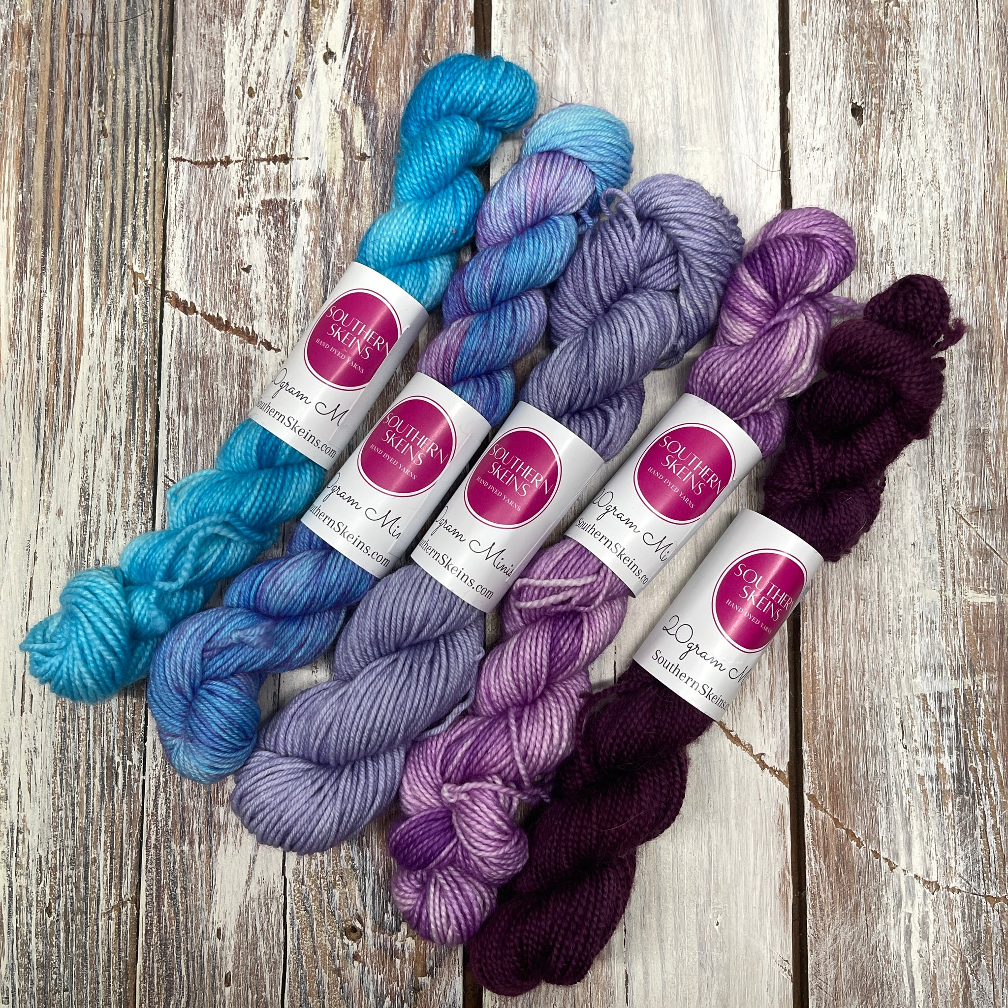 Manos Del Uruguay Silk Blend Fino Mini-Skein Set - 5 X 20g Skeins In Color Clarissa
