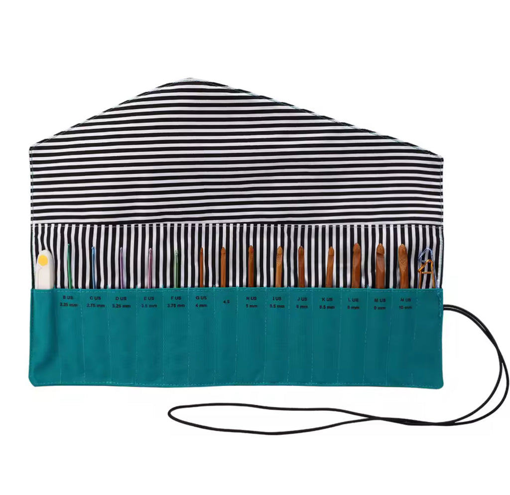 Crochet Hook Organizer – Roll-Up Travel Case