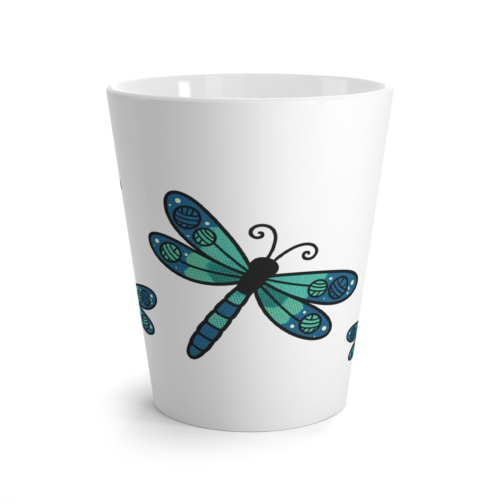 Yarn Ball Dragonfly Latte Mug