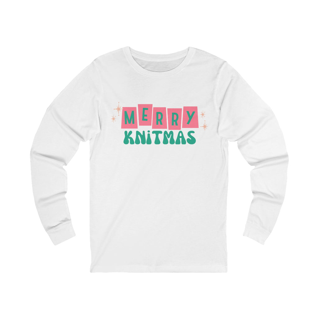 Retro Merry Knitmas Sign Tee