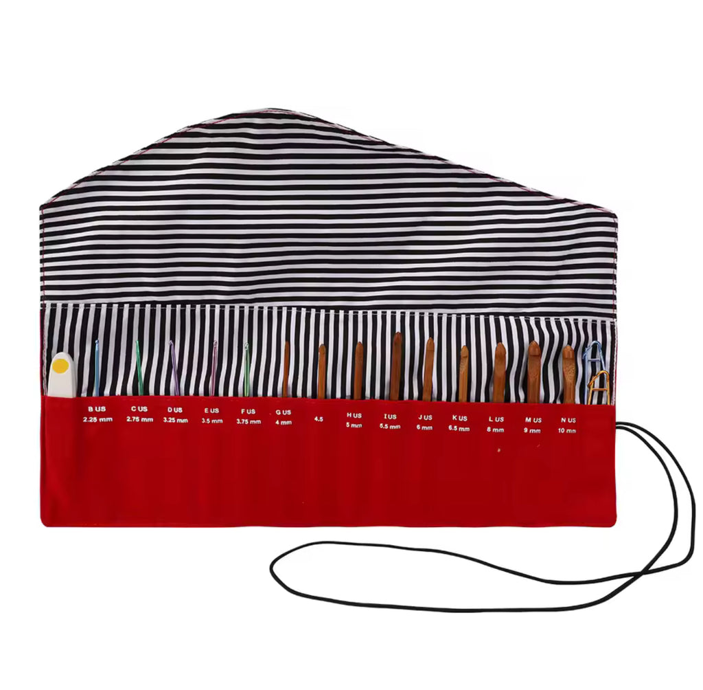 Crochet Hook Organizer – Roll-Up Travel Case