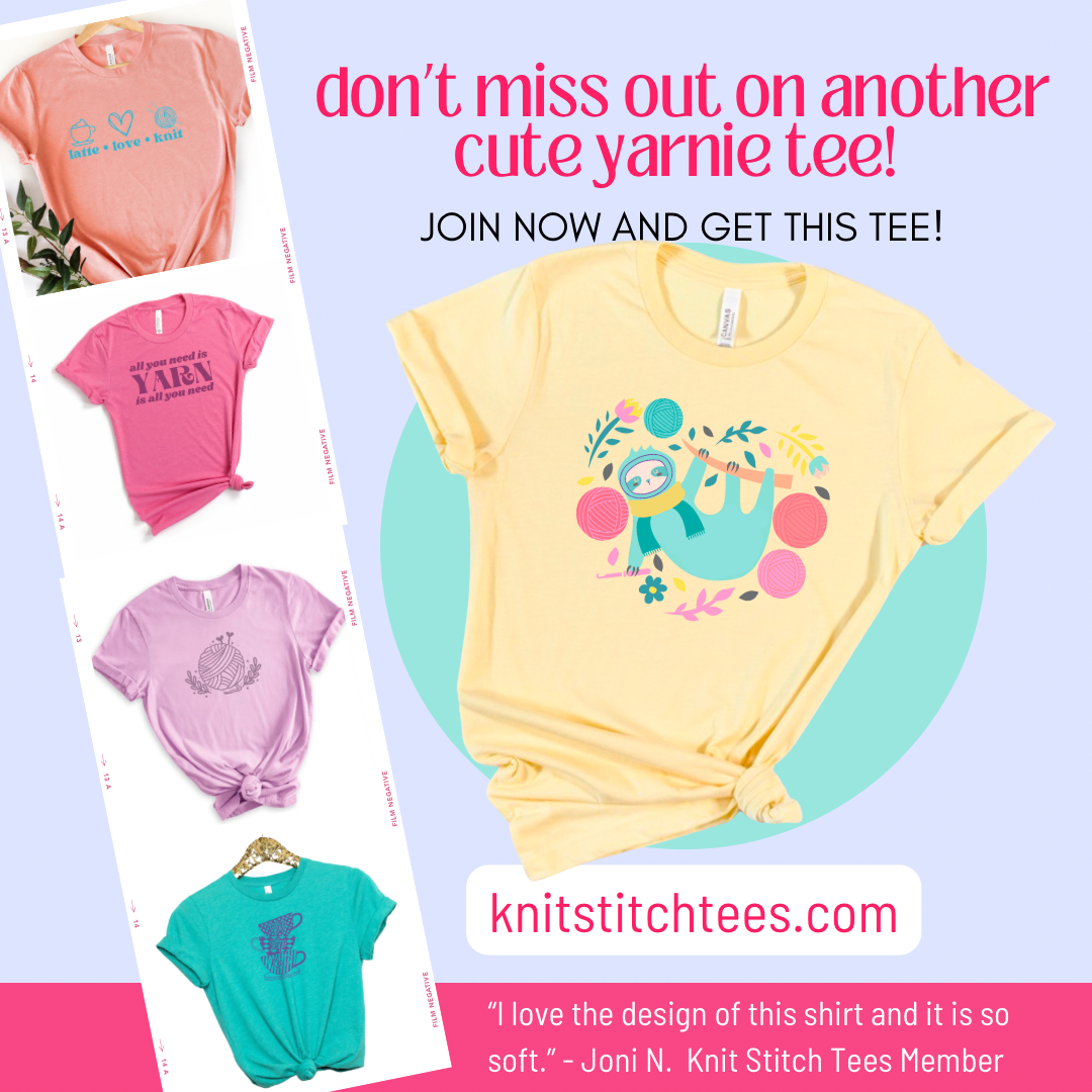 Knit Stitch Tees: Tees For Knitters, Crocheters & Crafters - Preorders close November 5th