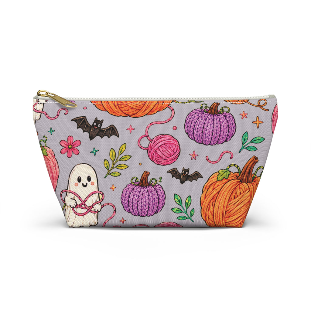 Knitted Pumpkins Zip Pouch