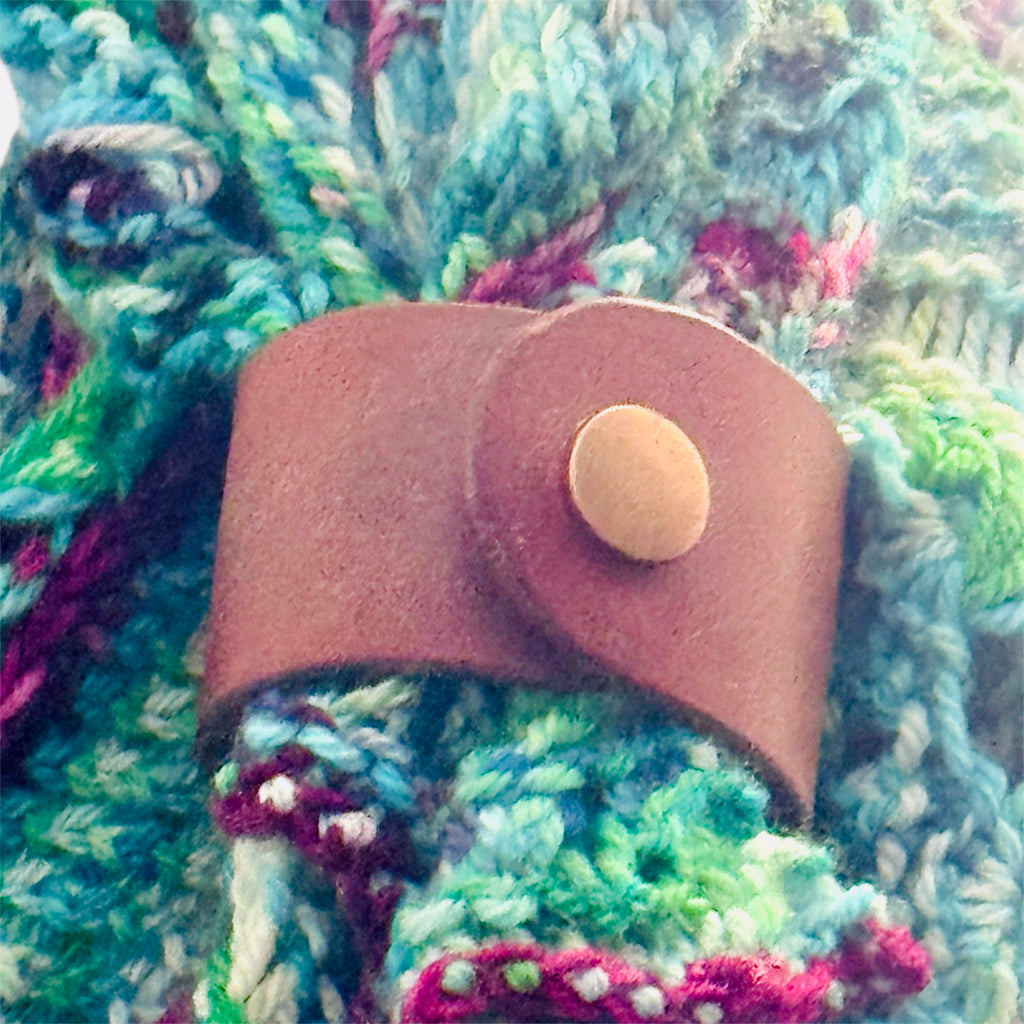 Handmade Leather Shawl Cuff - handmade to order