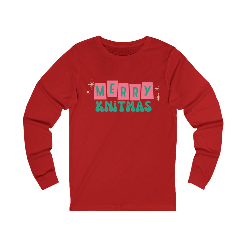 Retro Merry Knitmas Sign Tee