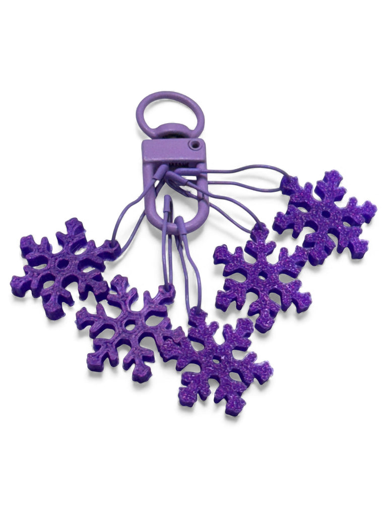 Snowflake Sparkle – Stitch Marker / Progress Keeper Set