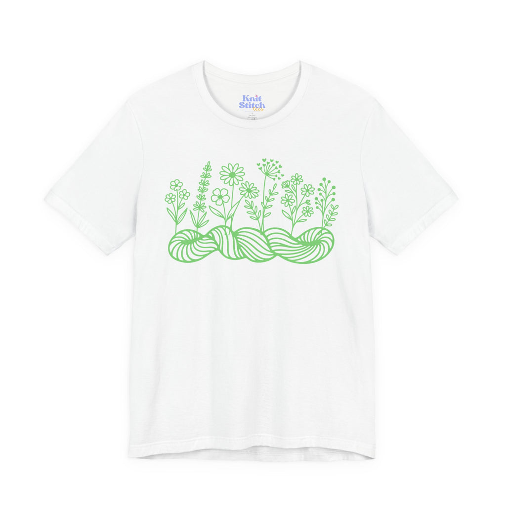 Yarn in Bloom Tee - Yarn themed tee