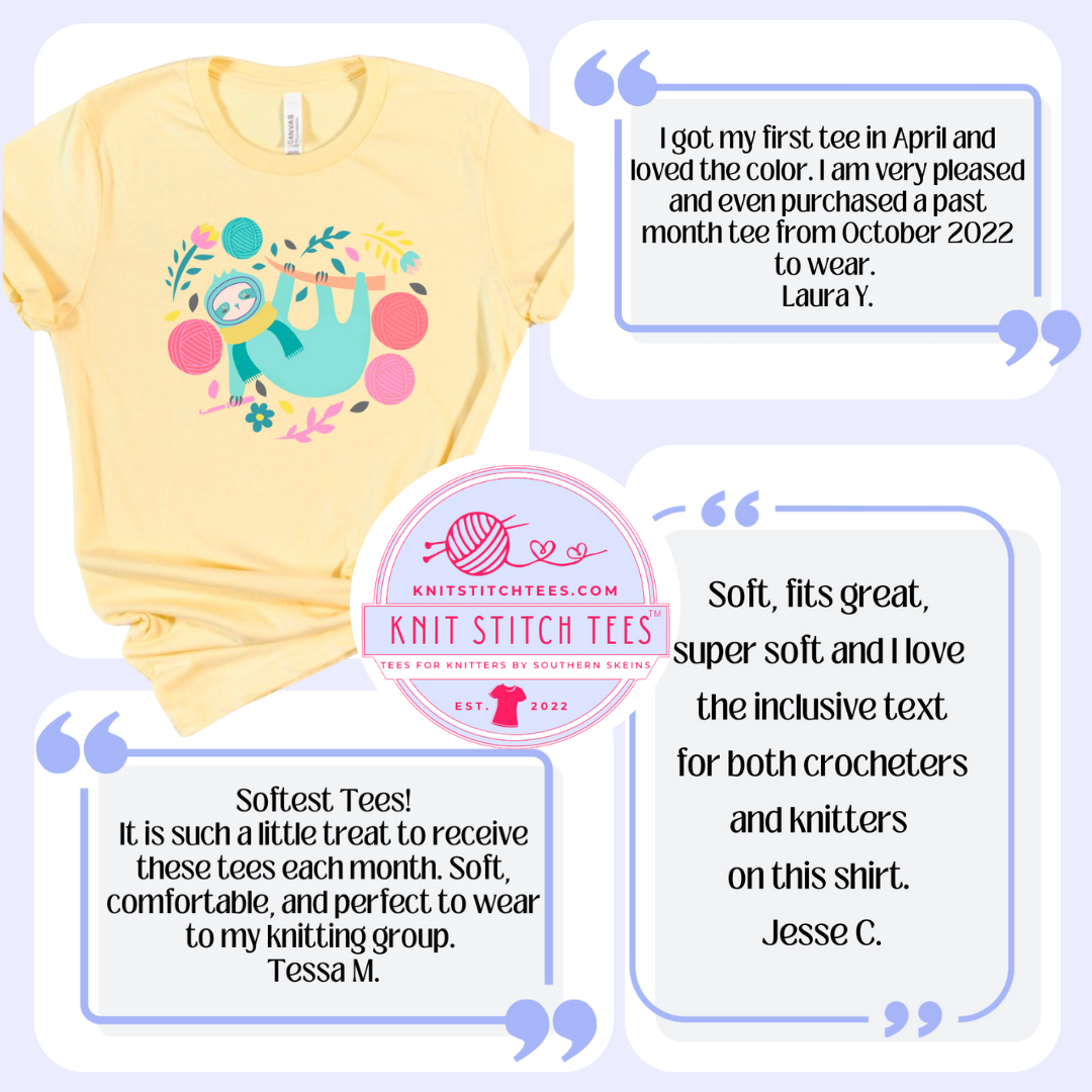 Knit Stitch Tees: Tees For Knitters, Crocheters & Crafters - Preorders close November 5th