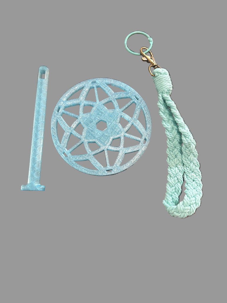 Lotus Flower Yarn Buddy 3D Printed