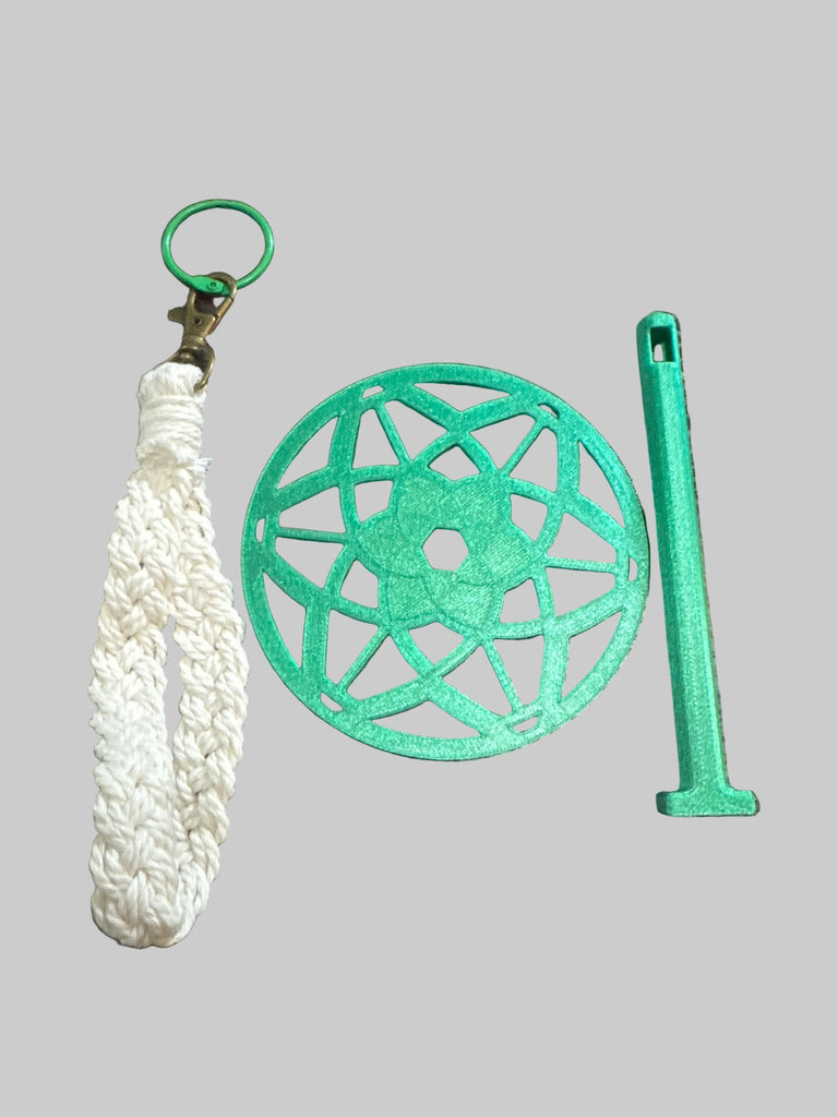 Lotus Flower Yarn Buddy 3D Printed