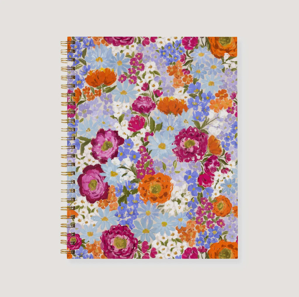 Hardcover Spiral Floral Journal