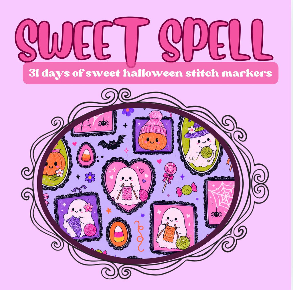 Sweet Spell - 31 days of sweet Halloween stitch markers pre-order