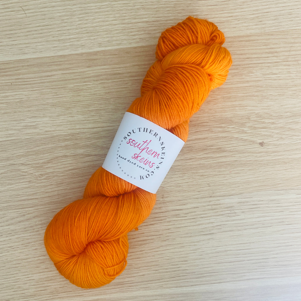 Tangerine Dyed to Order (DTO) Yarn