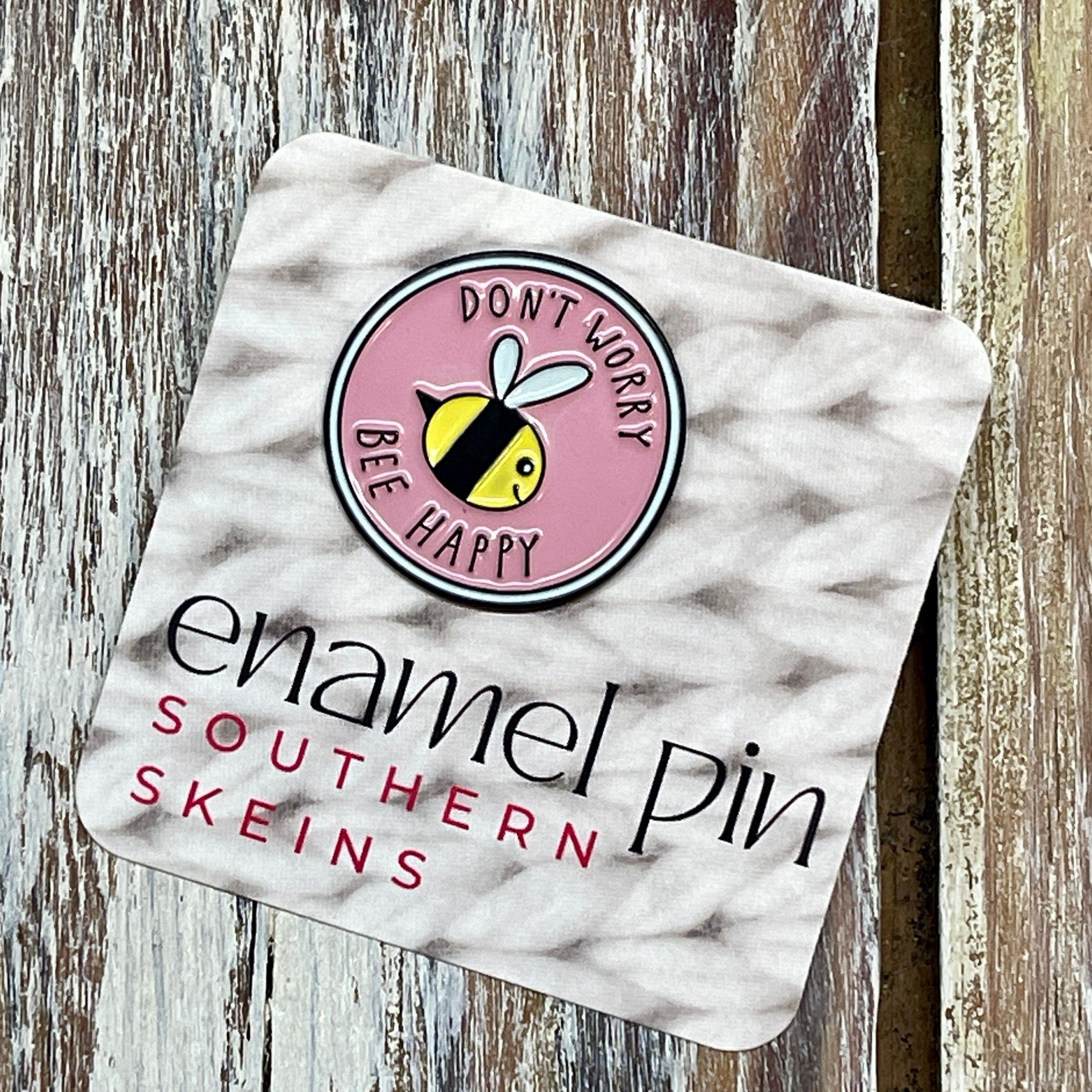 Bee Happy Enamel Pin