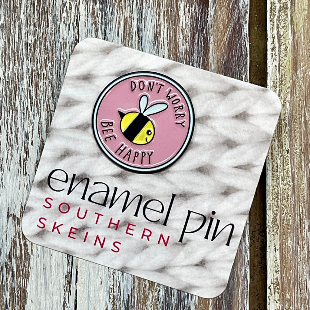 Bee Happy Enamel Pin