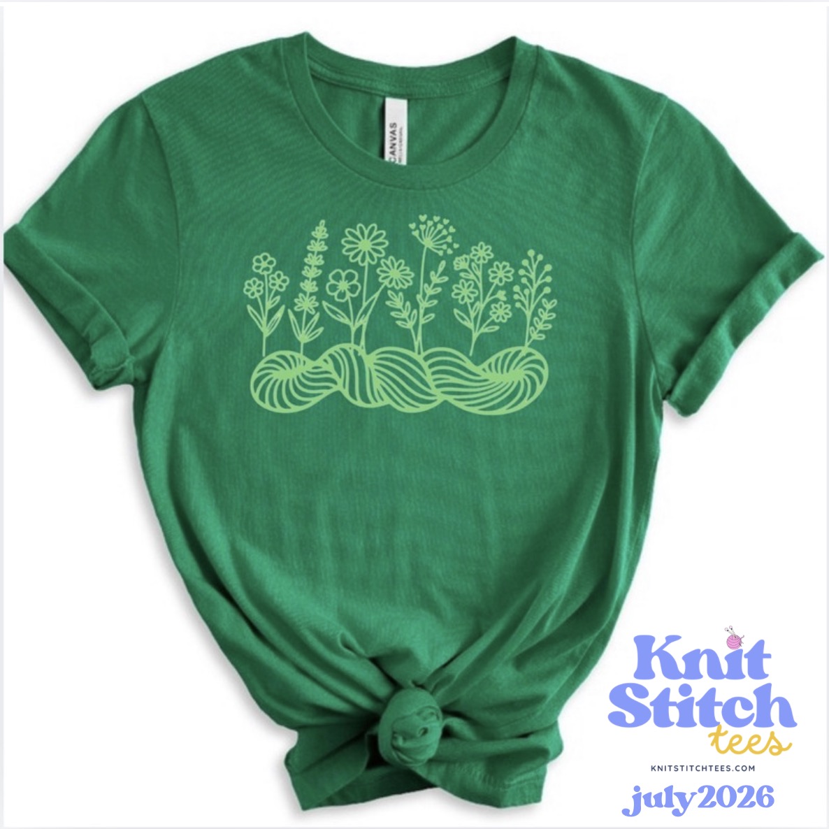 Knit Stitch Tees: Tees For Knitters, Crocheters & Crafters - Preorders close 15th of every month