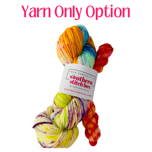 Southern Stitch Box | Monthly Hand Dyed Yarn Subscription Box for Knitters & Crocheters | Sock, DK or Worsted Yarn Club for Etsy