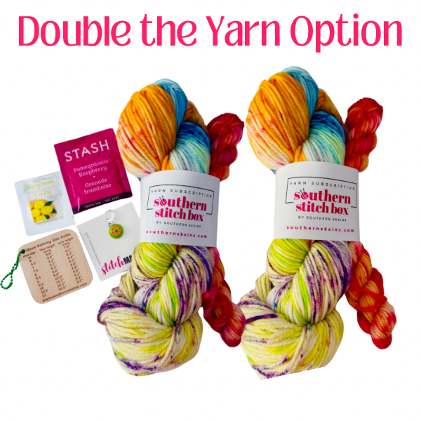 Southern Stitch Box | Monthly Hand Dyed Yarn Subscription Box for Knitters & Crocheters | Sock, DK or Worsted Yarn Club for Etsy