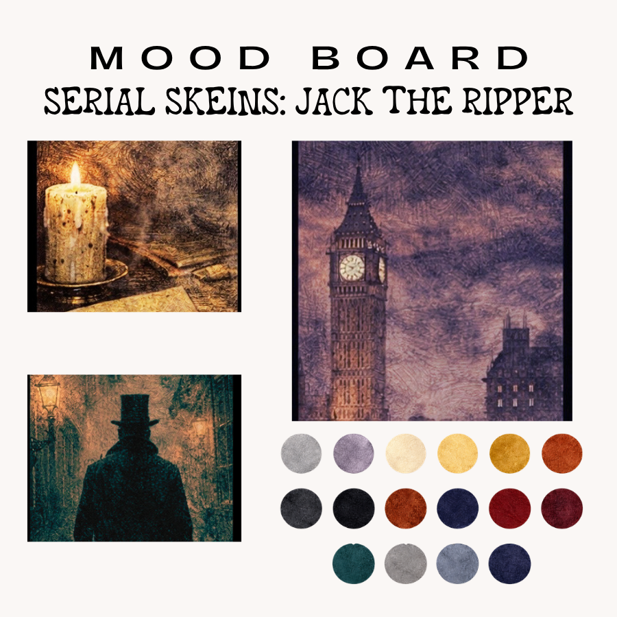 Jack the Ripper: Serial Skeins True Crime Yarn Countdown Box + Podcast Experience (Preorder - Ships 10/1/26)