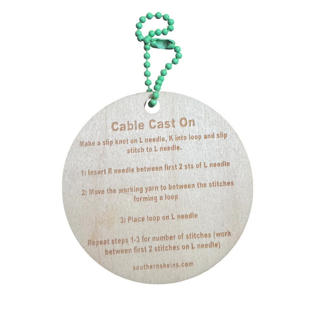 Cable Cast On Bag Tag Tool
