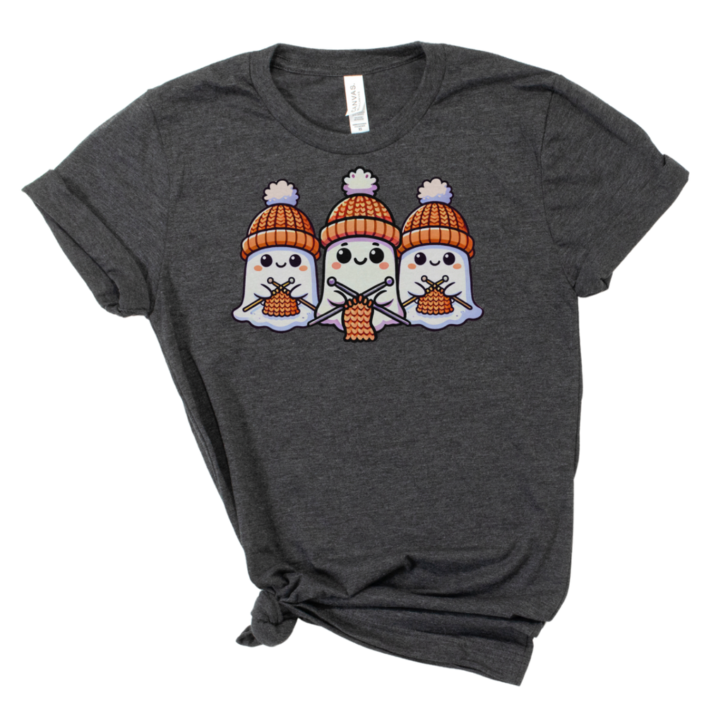 Short Sleeve Knitting Ghosts Tee