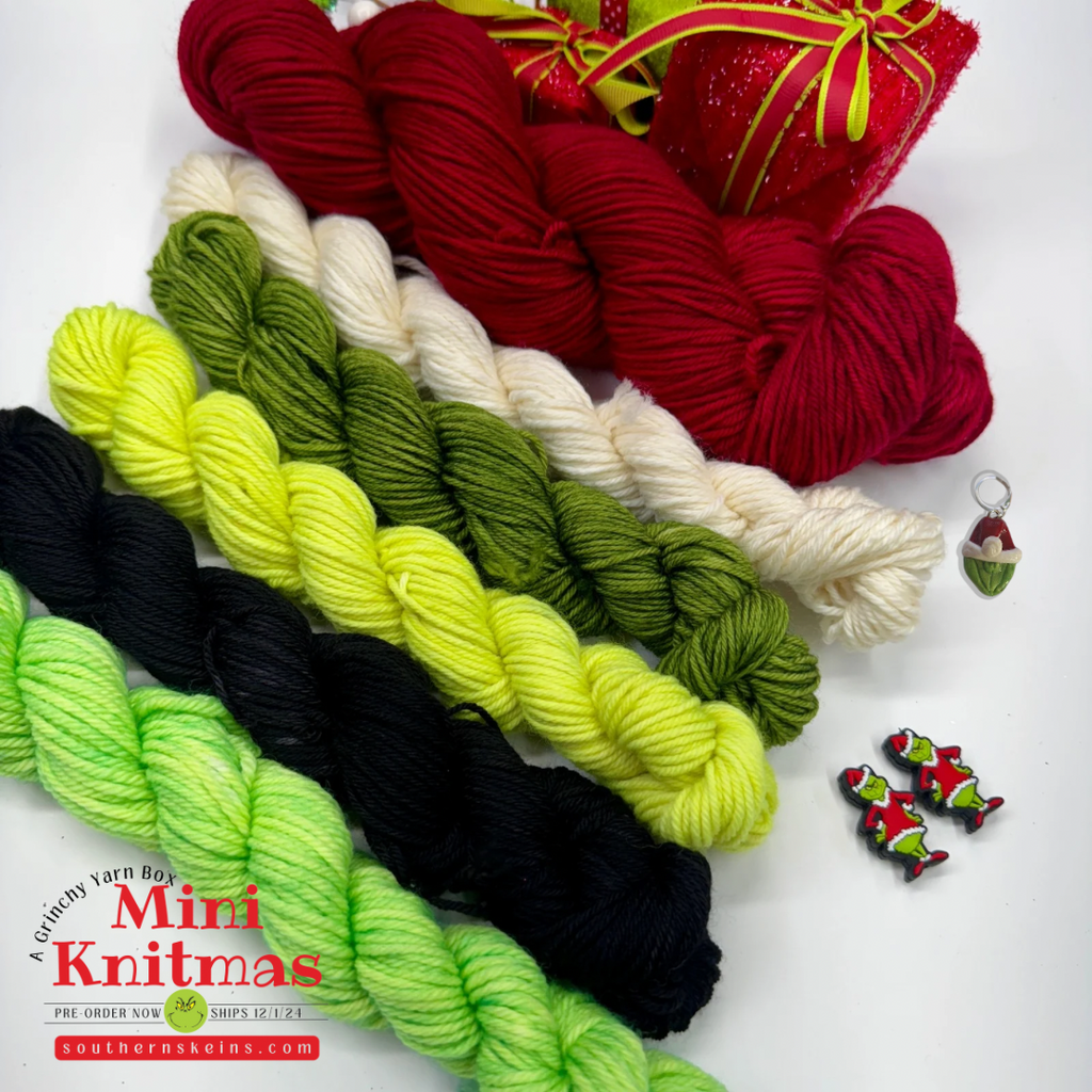 Mini Knitmas: Grinch Holiday Yarn Set