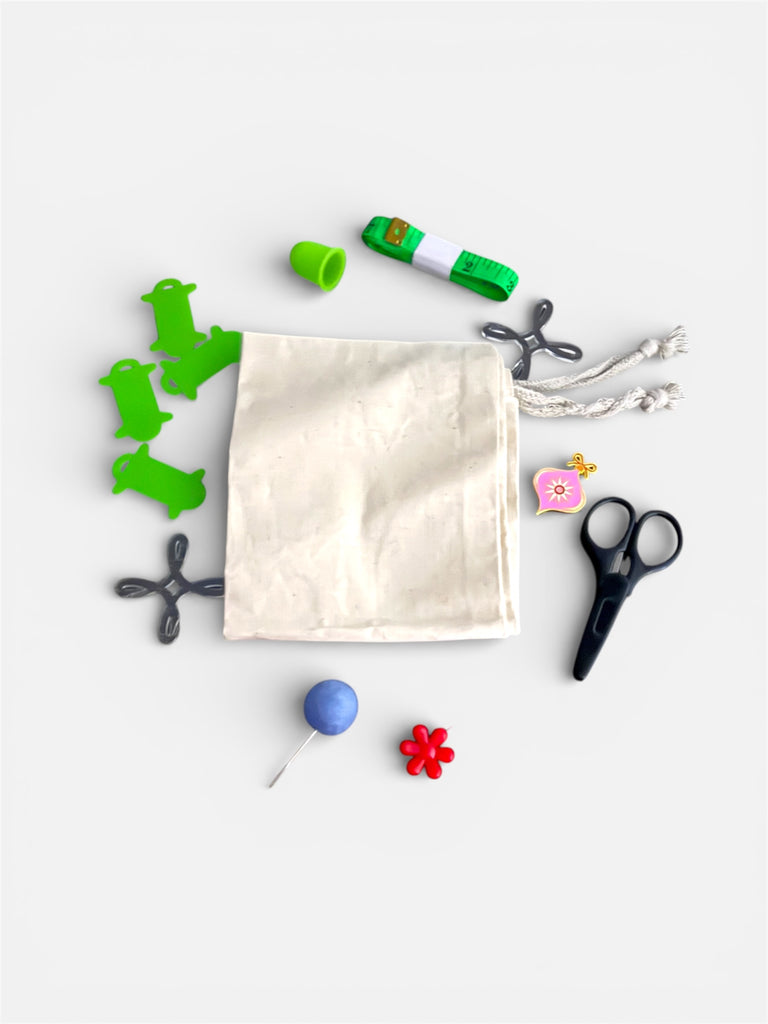 Embroidery Starter Kit w/ Cotton Bag