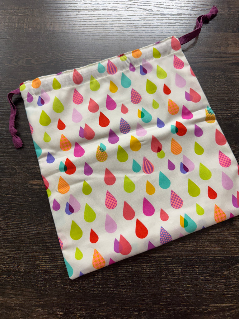 Drawstring Project Bag Tula Pink: Lunar Rainfall